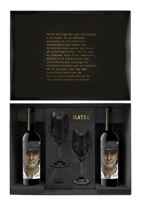 [ESCL0102] Matsu Recio 2015 Toro 2 flessen + 2 Riedel glazen