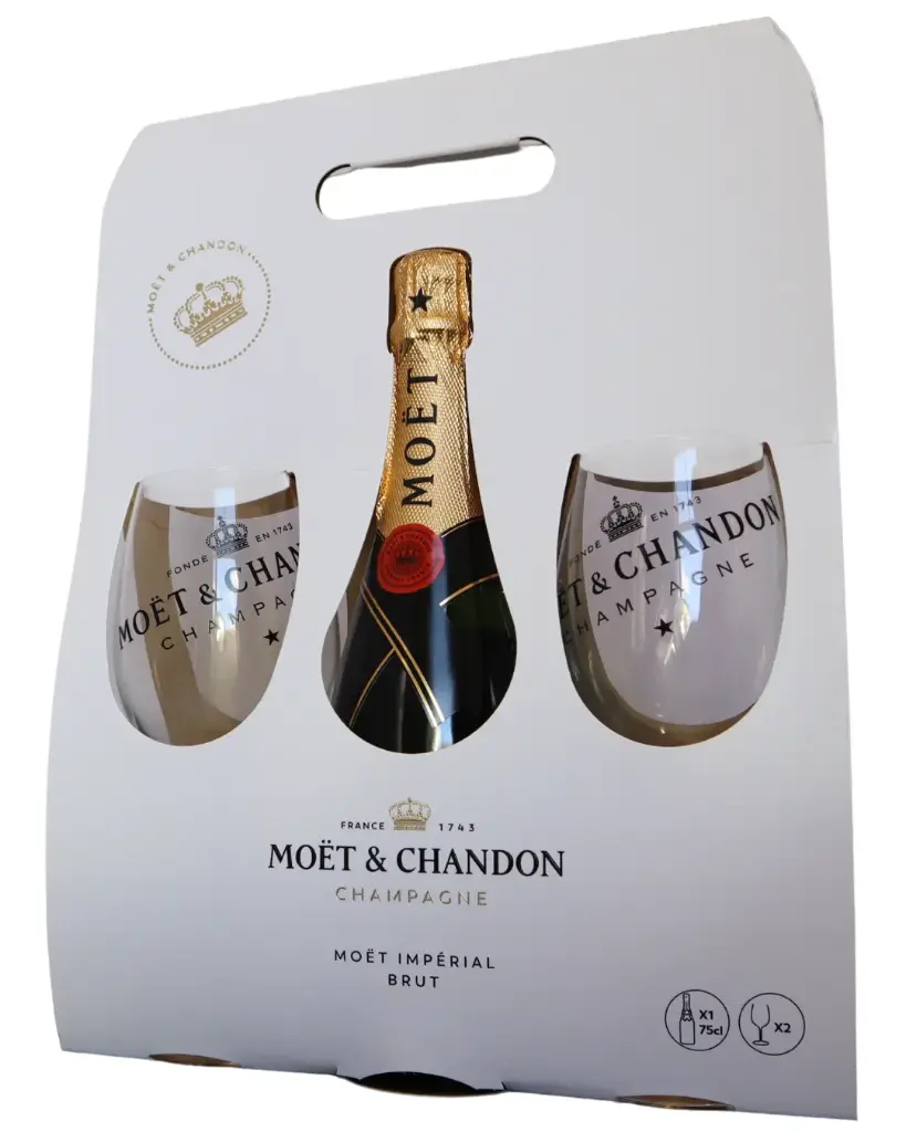Moet & Chandon Imperial brut + 2 glazen
